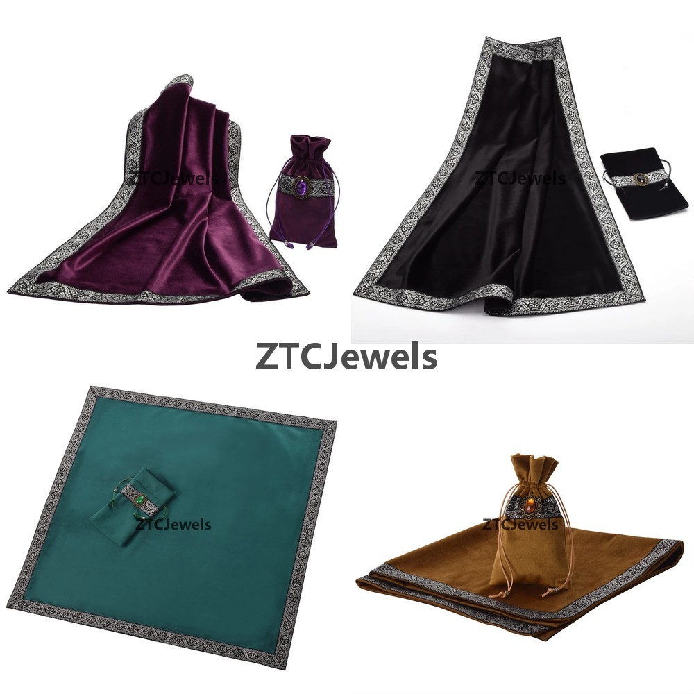 Board Game Table - Velvet Tarot Tablecloth with Bag Wicca