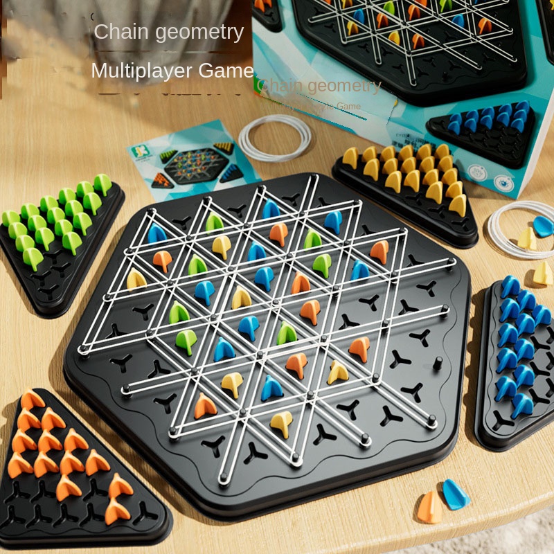 Board Game Sequence - New Triangle Chain Rubber Band Chess