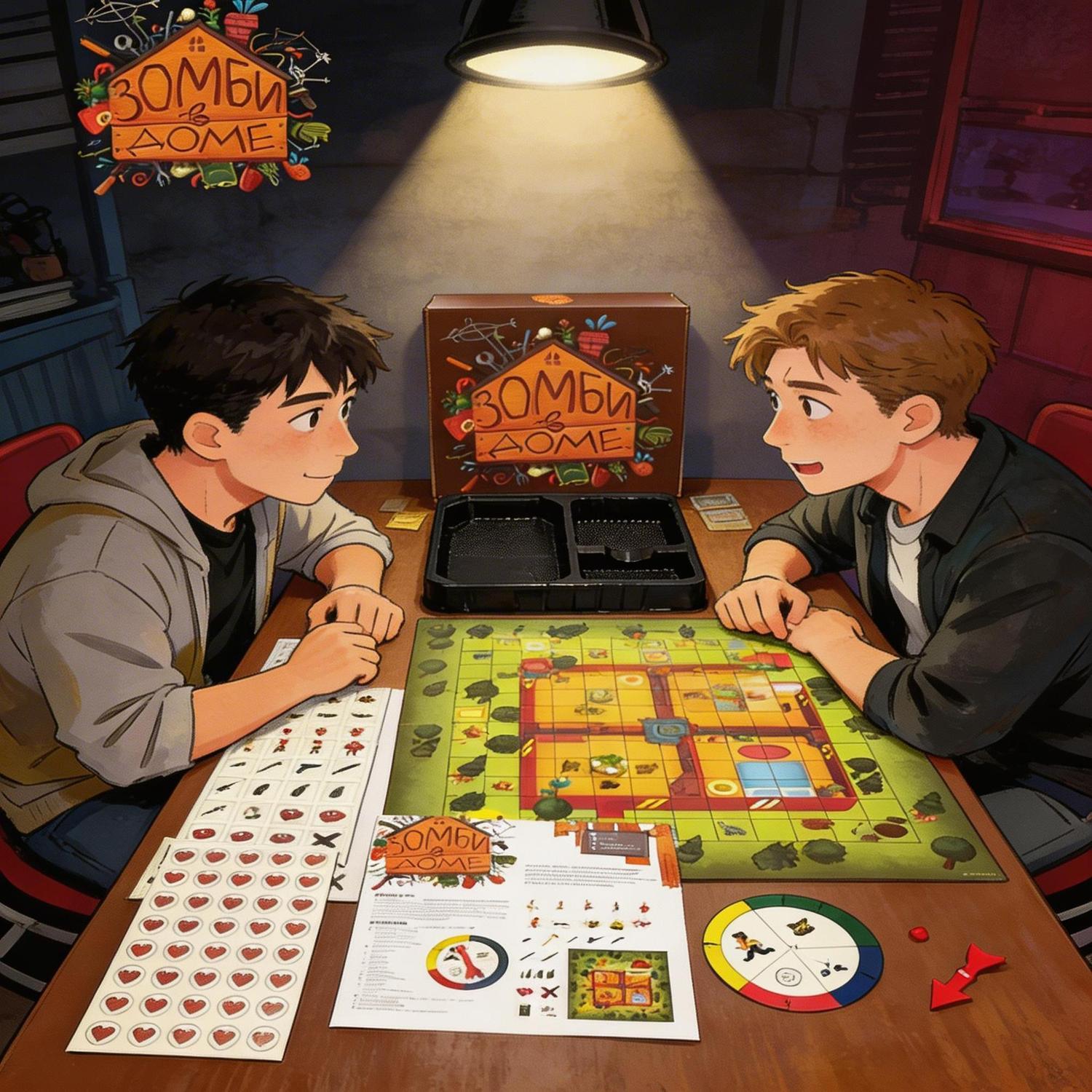 Board Game Zombies - Russian Version Zombie Survival Themed Board