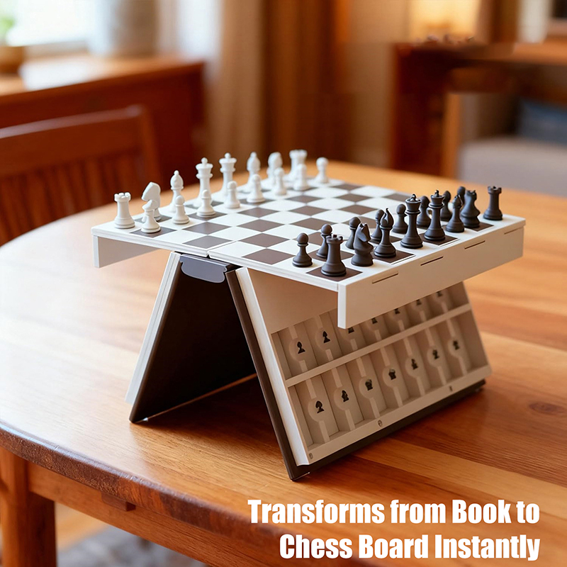 Chess Set 3D Printed Book Fold - огляд і ціна Board Game Design