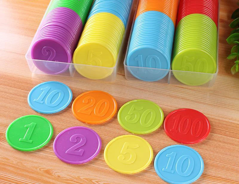 80pcs Plastic Chip Coin Set Le - огляд і ціна Board Game Sequence