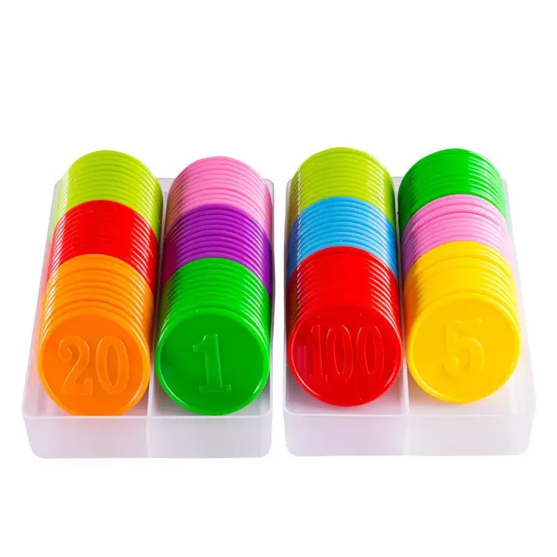 80pcs Plastic Chip Coin Set Le - огляд і ціна Board Game Sequence
