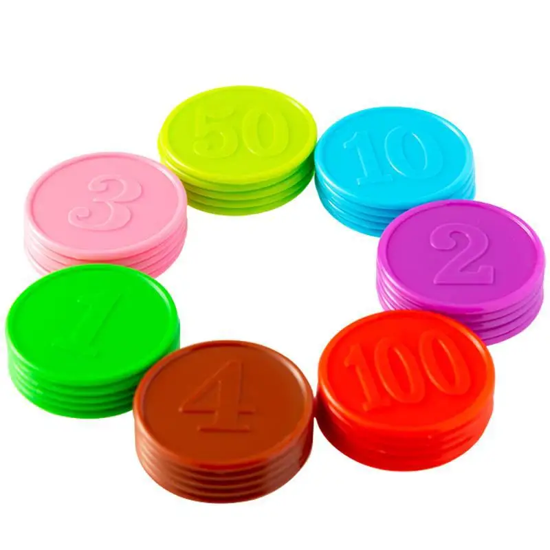 80pcs Plastic Chip Coin Set Le - огляд і ціна Board Game Sequence