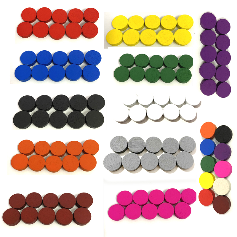 100pieces Diameter 15*5MM Wood - огляд і ціна Board Game Sequence