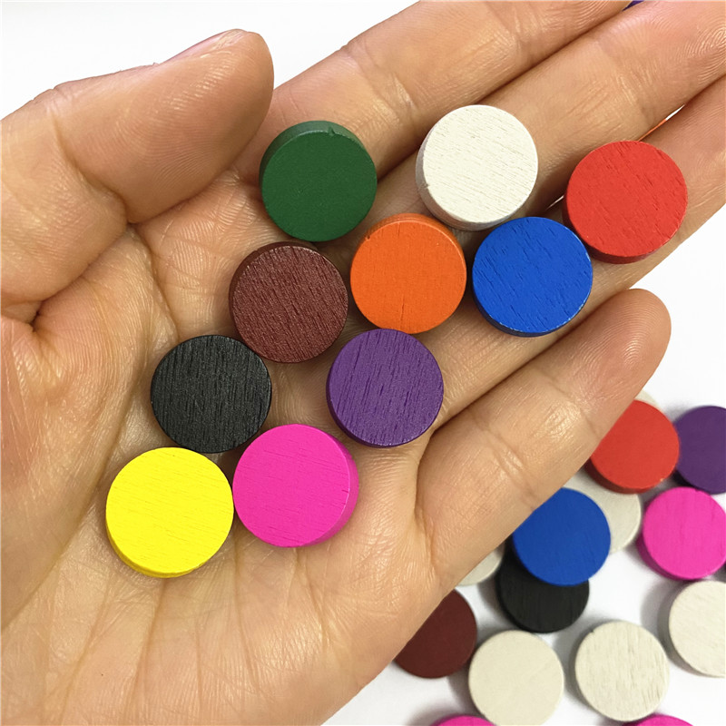 100pieces Diameter 15*5MM Wood - огляд і ціна Board Game Sequence