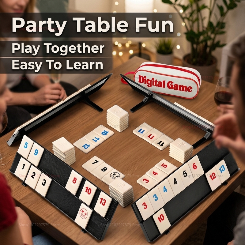 2026 New Rummy Cube Game Set w - огляд і ціна Board Game Sequence