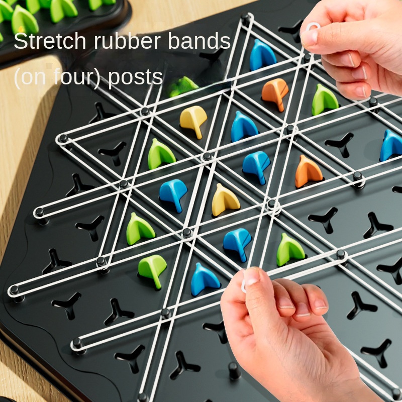 New Triangle Chain Rubber Band - огляд і ціна Board Game Sequence