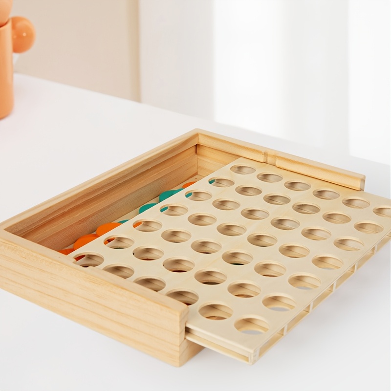 4 in a Row Wooden Board Game - - огляд і ціна Board Game For 2 People