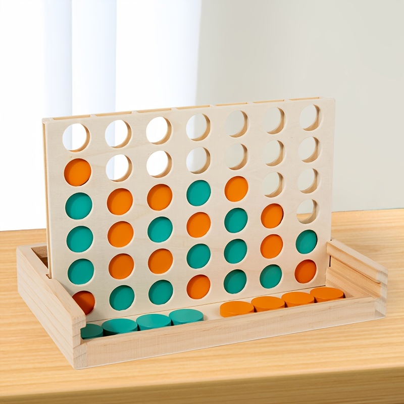 4 in a Row Wooden Board Game - - огляд і ціна Board Game For 2 People