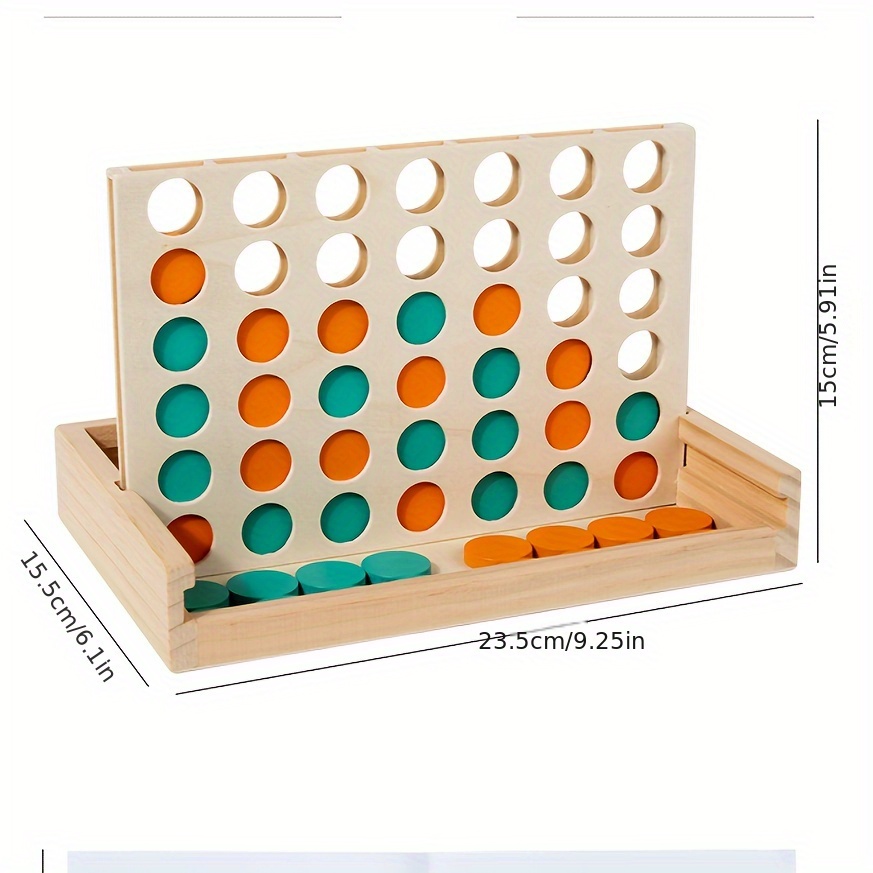 4 in a Row Wooden Board Game - - огляд і ціна Board Game For 2 People