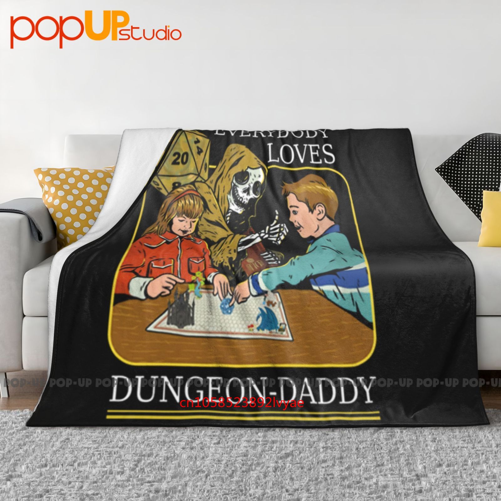 Rpg D20 Dice Dungeon Daddy Fan - огляд і ціна Board Game Quilt
