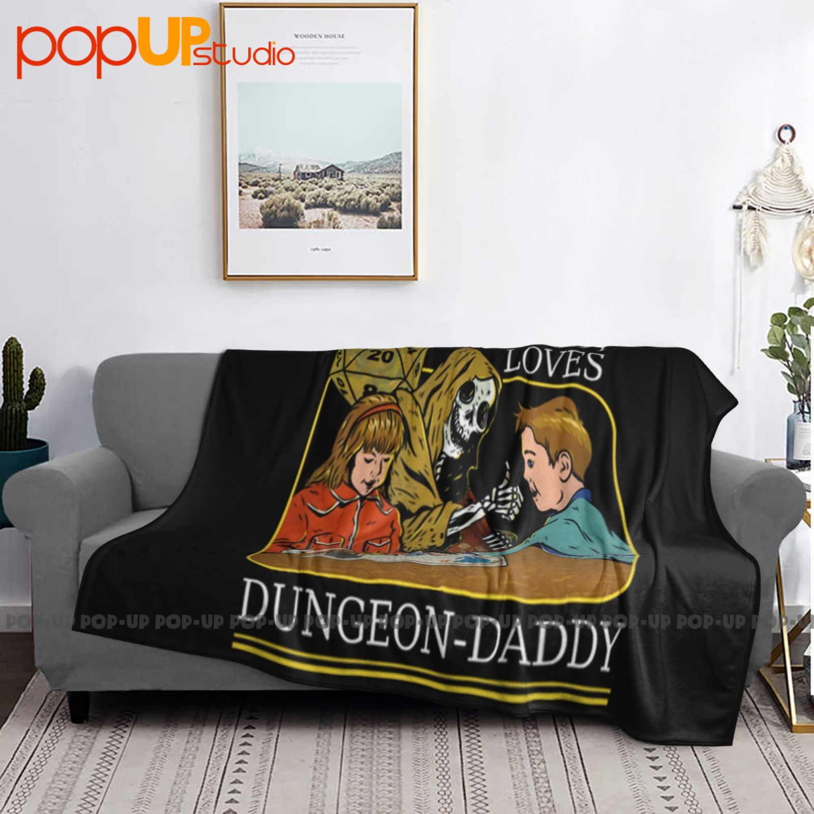 Rpg D20 Dice Dungeon Daddy Fan - огляд і ціна Board Game Quilt